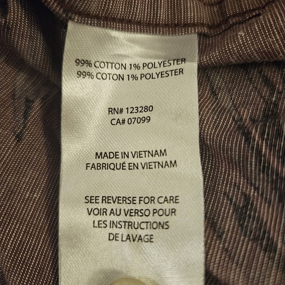 Travis Matthew Men's Tropical Leaf Print Shirt - Brown and Green - Picture 5 of 5